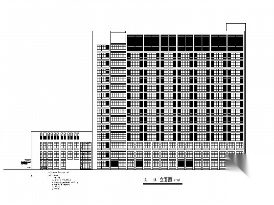 [安徽]高层市级框架结构医疗综合楼建筑施工图（知名设计...cad施工图下载【ID:166209135】