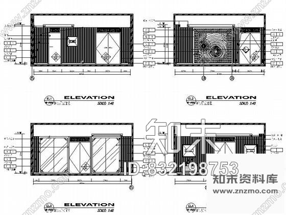 图块/节点现代办公室过厅立面图施工图下载【ID:832198753】