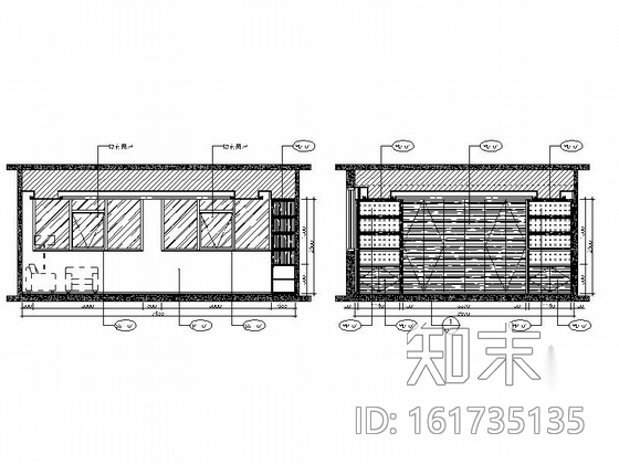 [上海]现代简约农庄办公室装修设计CAD施工图（含效果...cad施工图下载【ID:161735135】