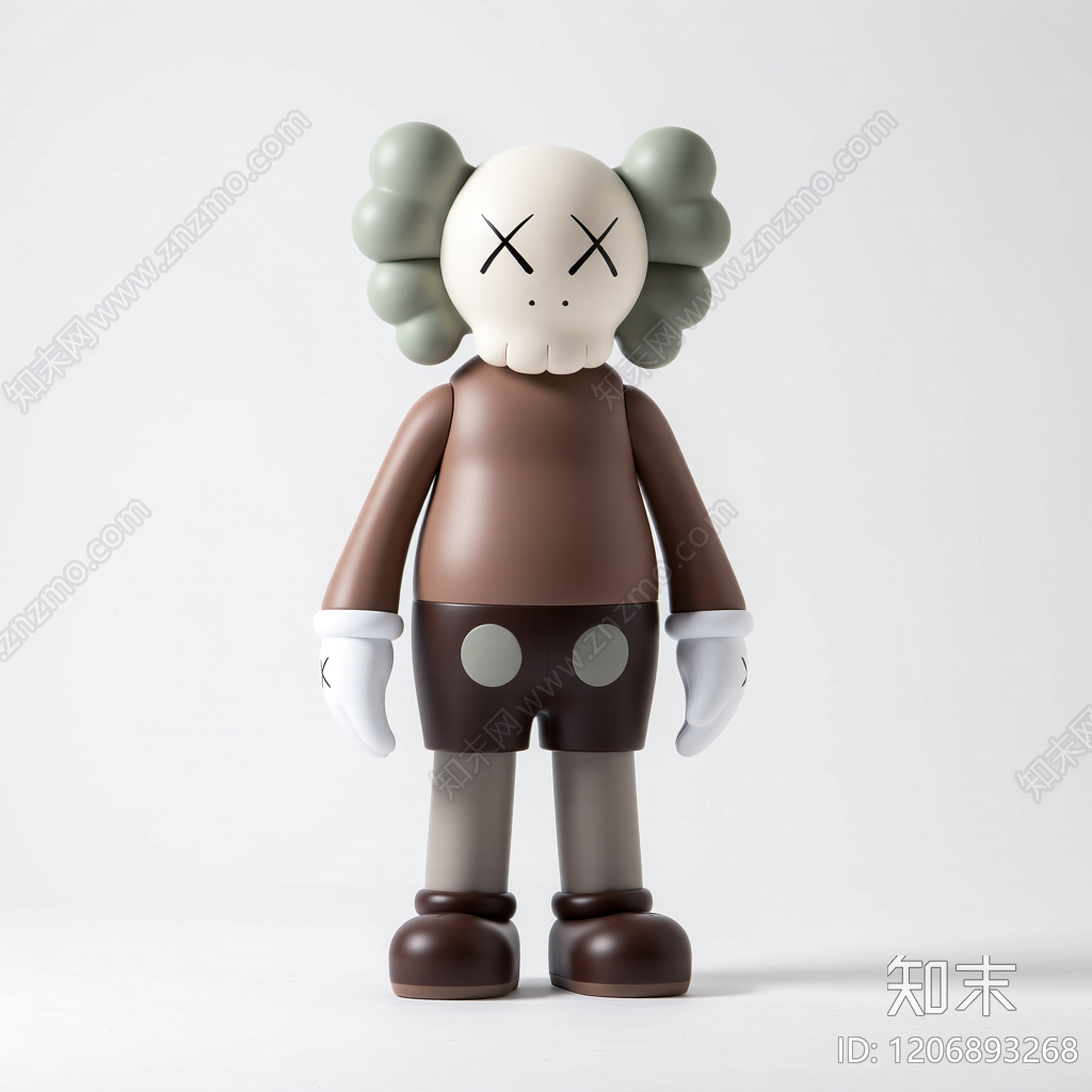 KAWS雕塑人物3D模型下载【ID:1206893268】