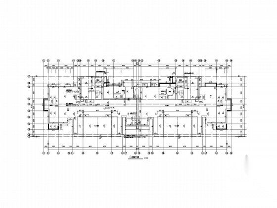 三十层现代风格商住楼建筑施工图cad施工图下载【ID:165138100】