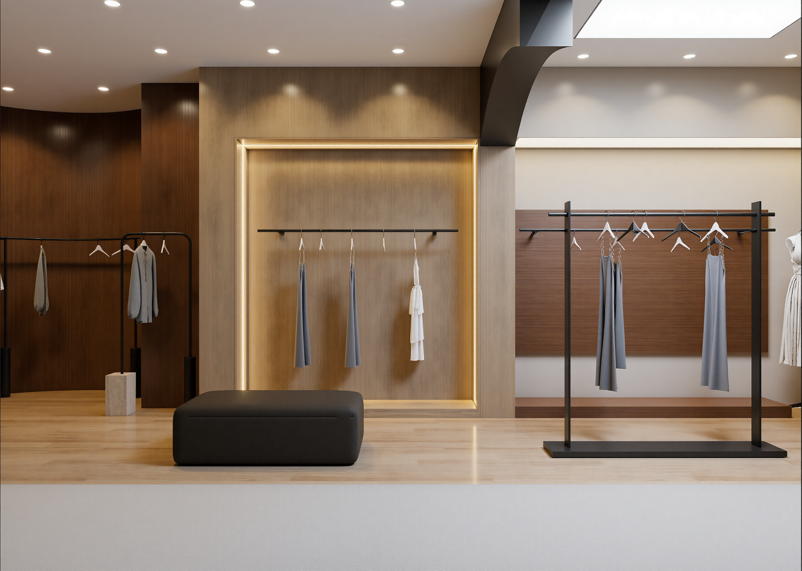 现代服装展厅3D模型下载【ID:1215097421】