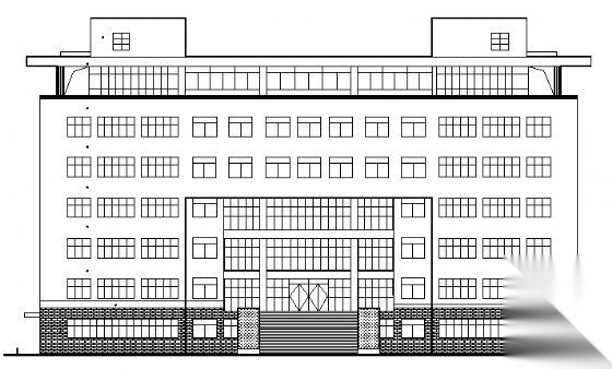 某七层办公楼建筑设计图施工图下载【ID:151425141】