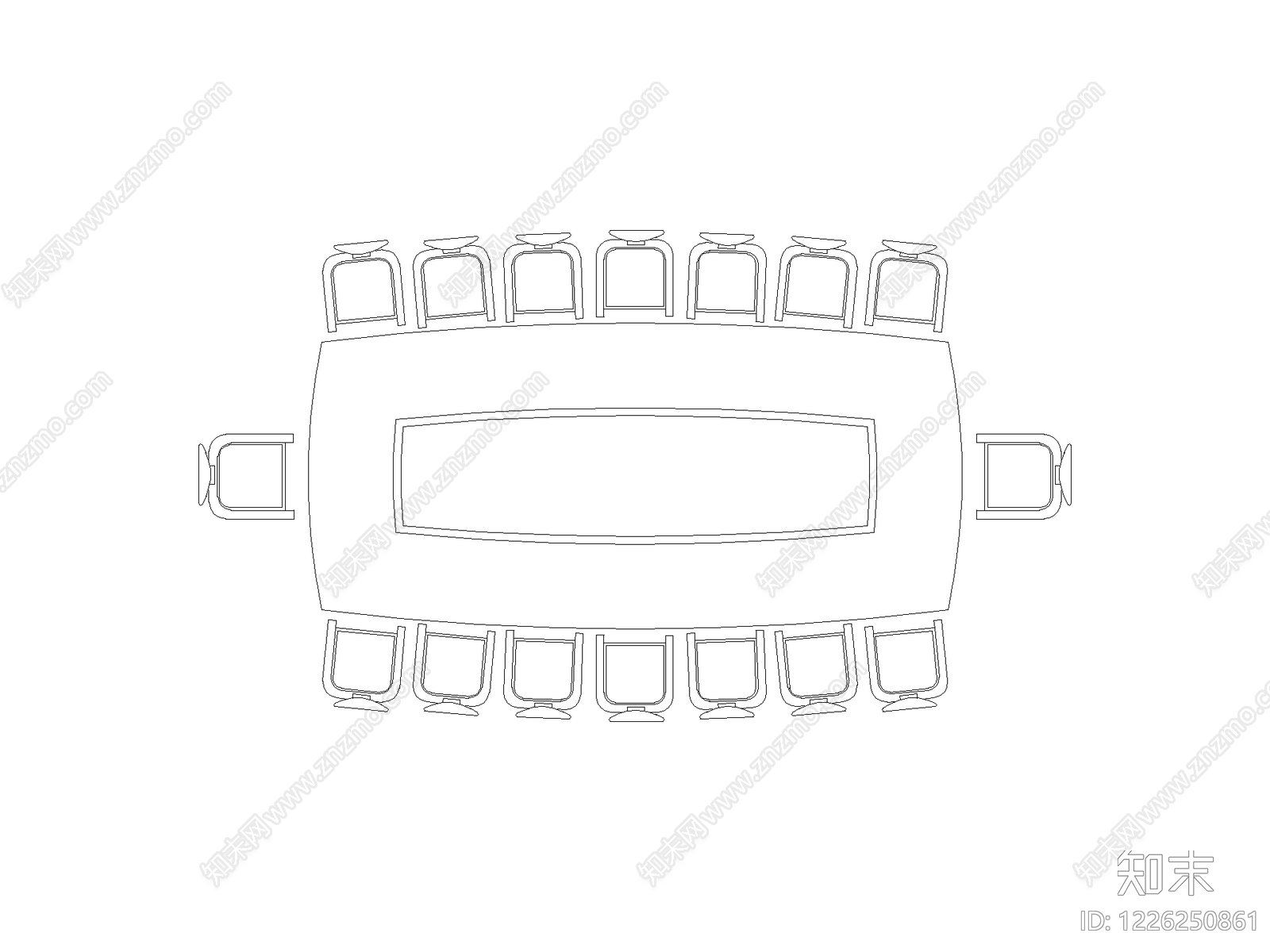 桌椅cad施工图下载【ID:1226250861】