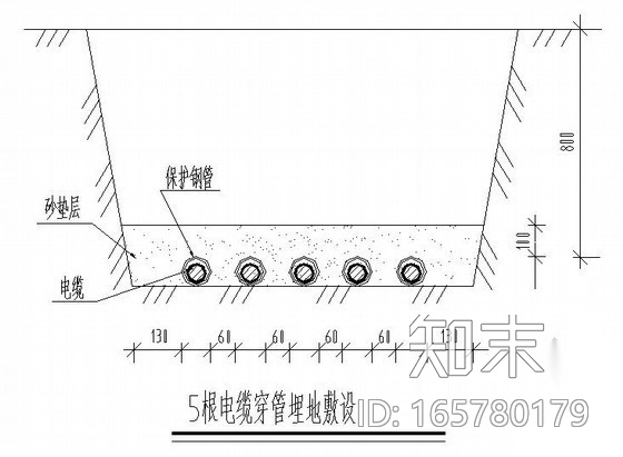 电气工程电缆沟、管安装大样图cad施工图下载【ID:165780179】