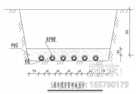 电气工程电缆沟、管安装大样图cad施工图下载【ID:165780179】