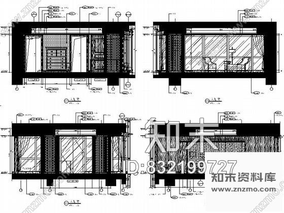 图块/节点豪华主卧室立面图cad施工图下载【ID:832199727】