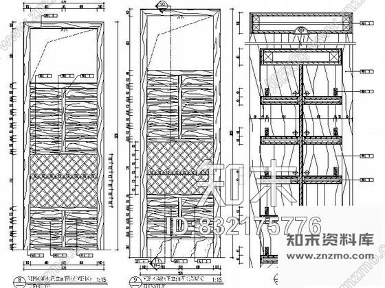 图块/节点红酒会所VIP区酒柜详图cad施工图下载【ID:832175776】