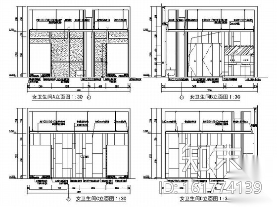 [杭州]纽约上市互联网集团奢华现代感办公楼室内设计施...cad施工图下载【ID:161774139】