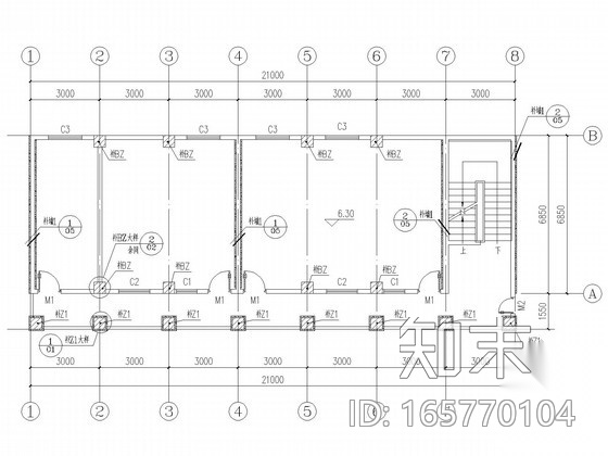 三层砖混办公楼加固改造施工图施工图下载【ID:165770104】