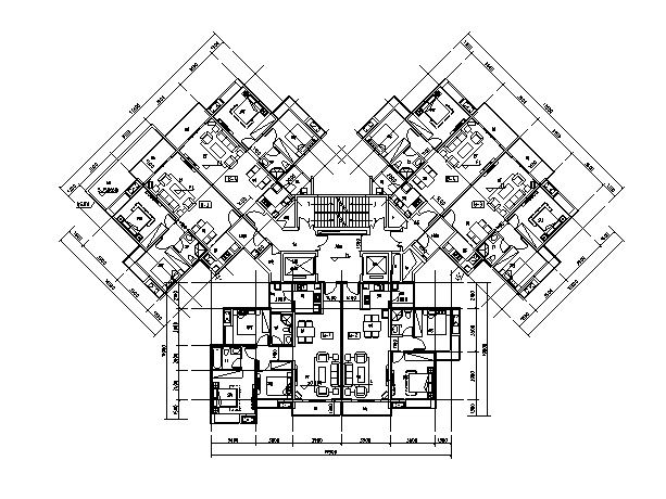 [四川]知名设计院高层旧城改造中心建筑设计方案文本（含...cad施工图下载【ID:166820123】