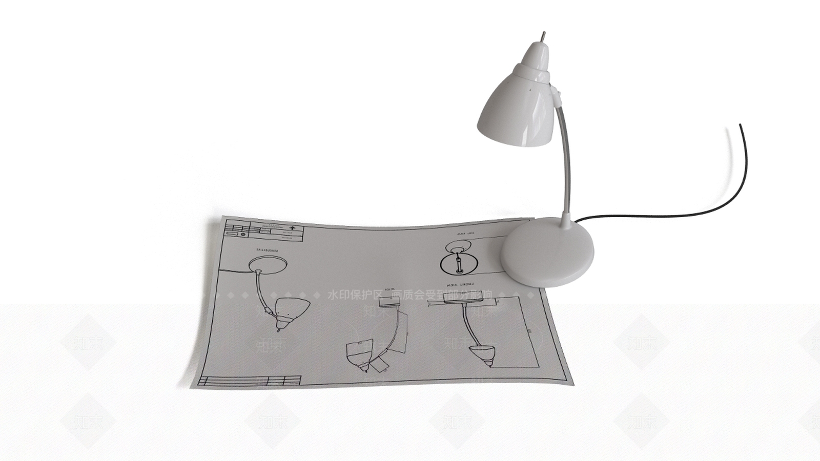 台灯3D模型下载【ID:1162574401】