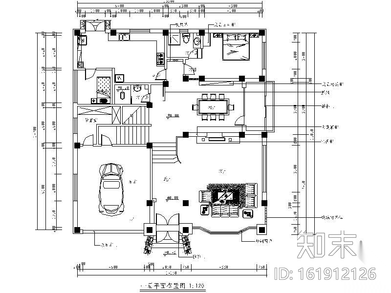 新古典别墅设计装修图(含实景)cad施工图下载【ID:161912126】