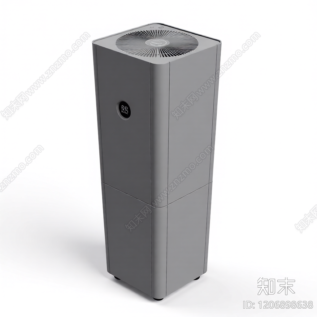 灰色立式空气净化器3D模型下载【ID:1206898638】