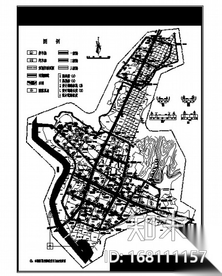 [万年县]某区域总体规划CAD方案（2001－2020）施工图下载【ID:168111157】