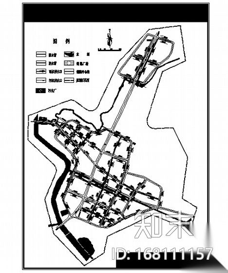 [万年县]某区域总体规划CAD方案（2001－2020）施工图下载【ID:168111157】