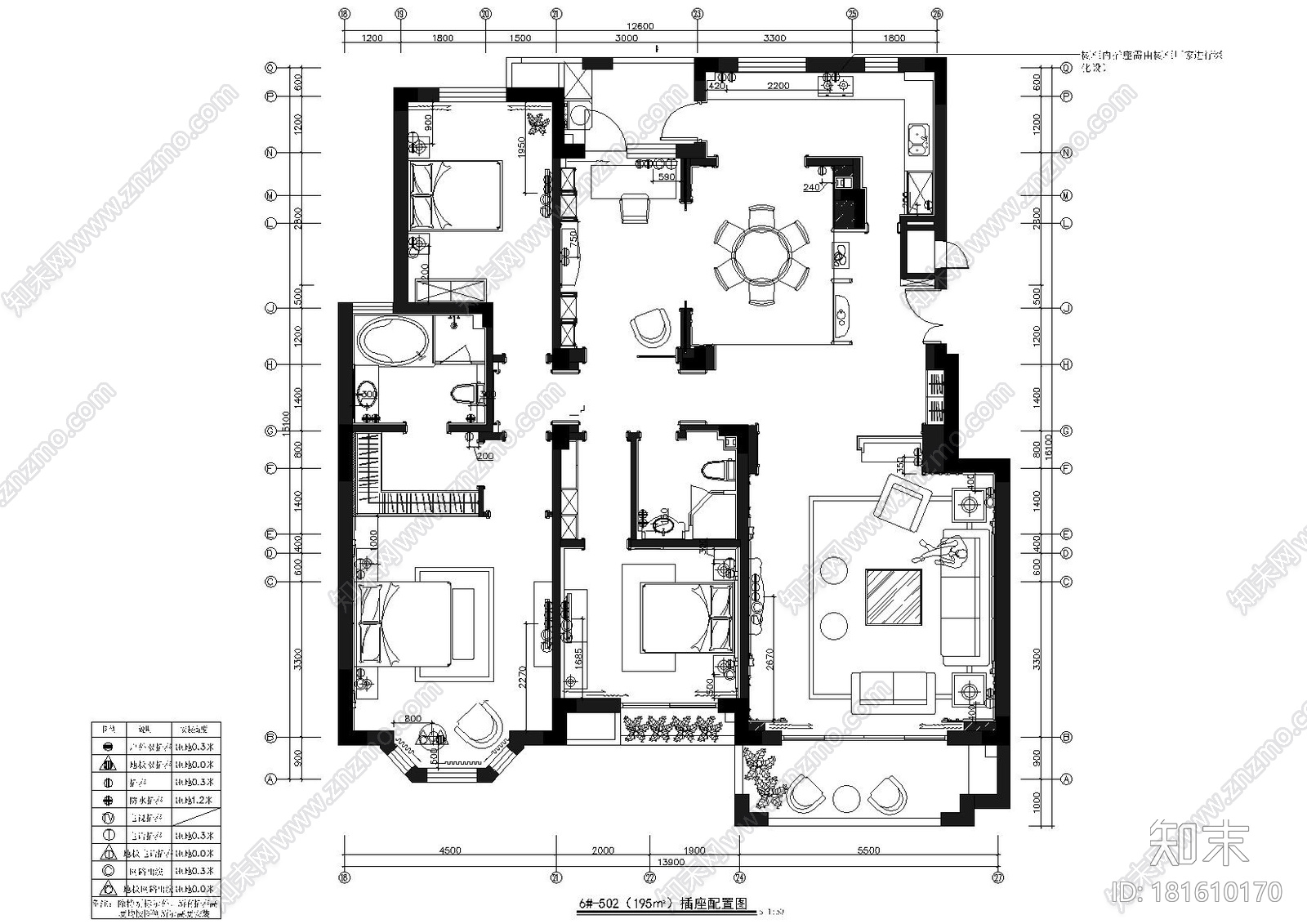 [山东]泰安国山豪华大宅设计施工图+实景图cad施工图下载【ID:181610170】