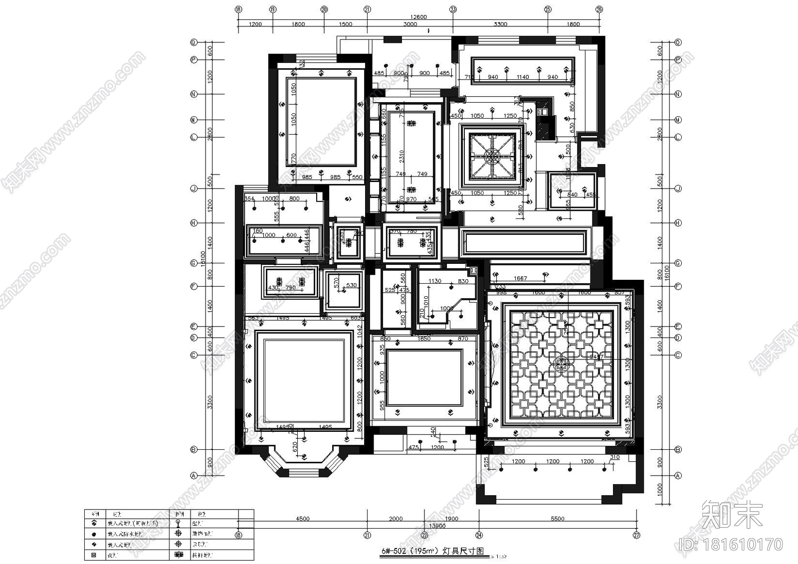 [山东]泰安国山豪华大宅设计施工图+实景图cad施工图下载【ID:181610170】