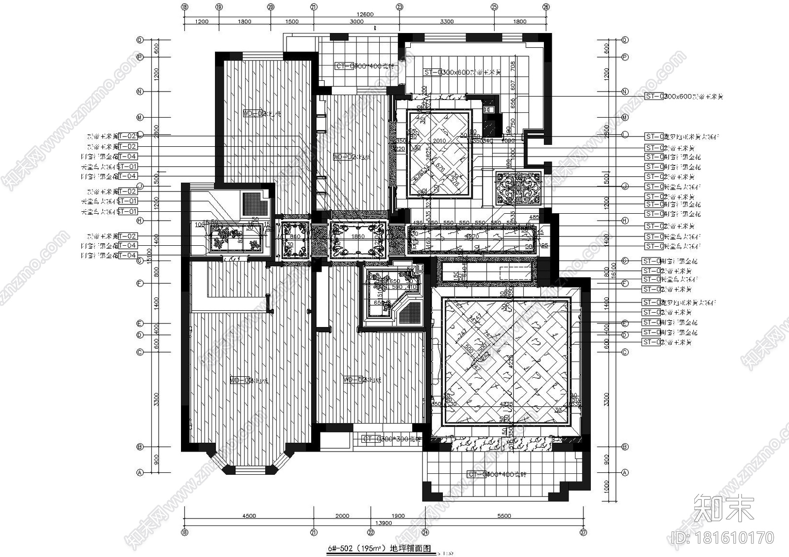 [山东]泰安国山豪华大宅设计施工图+实景图cad施工图下载【ID:181610170】