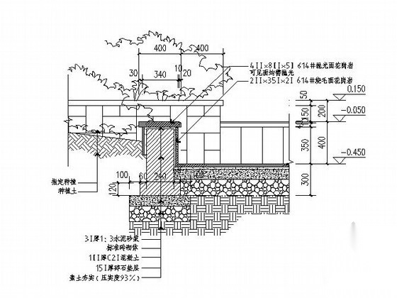 某小区入口景观设计施工图施工图下载【ID:161095191】