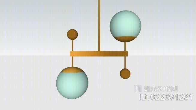 包豪斯的天花板挂件SU模型下载【ID:622691231】