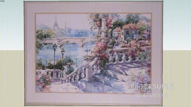 挂画SU模型下载【ID:47691603】