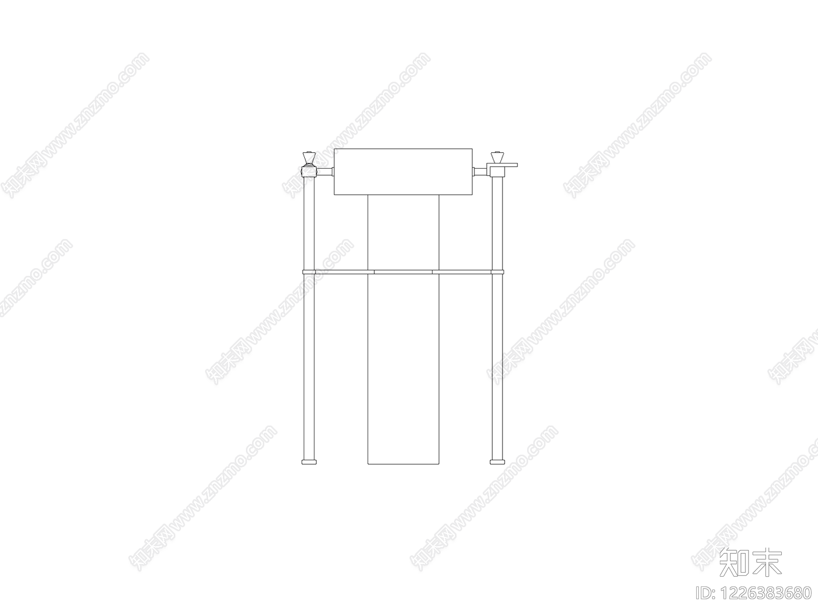 卫浴设施cad施工图下载【ID:1226383680】