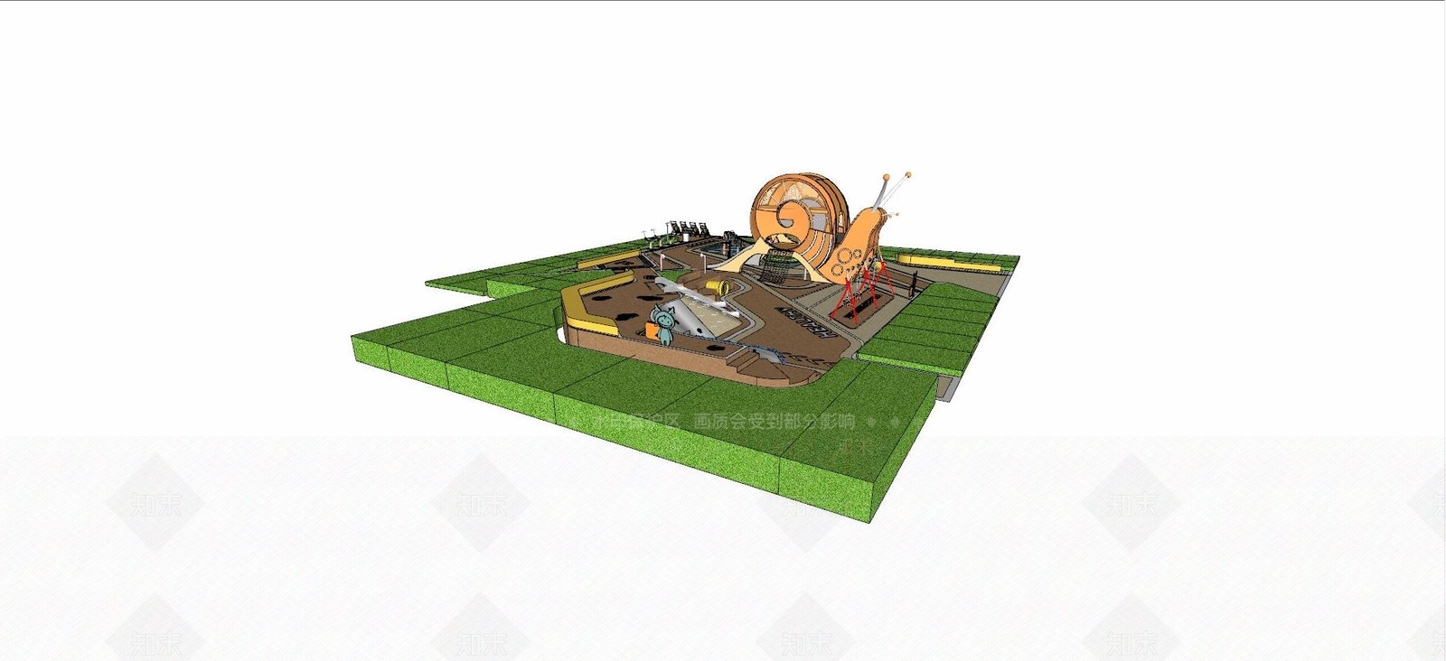 现代儿童活动区SU模型下载【ID:1116556074】