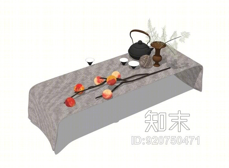 茶具SU模型下载【ID:920750471】