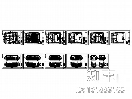 [江苏]工业园区中式休闲会所客房装修图cad施工图下载【ID:161839165】