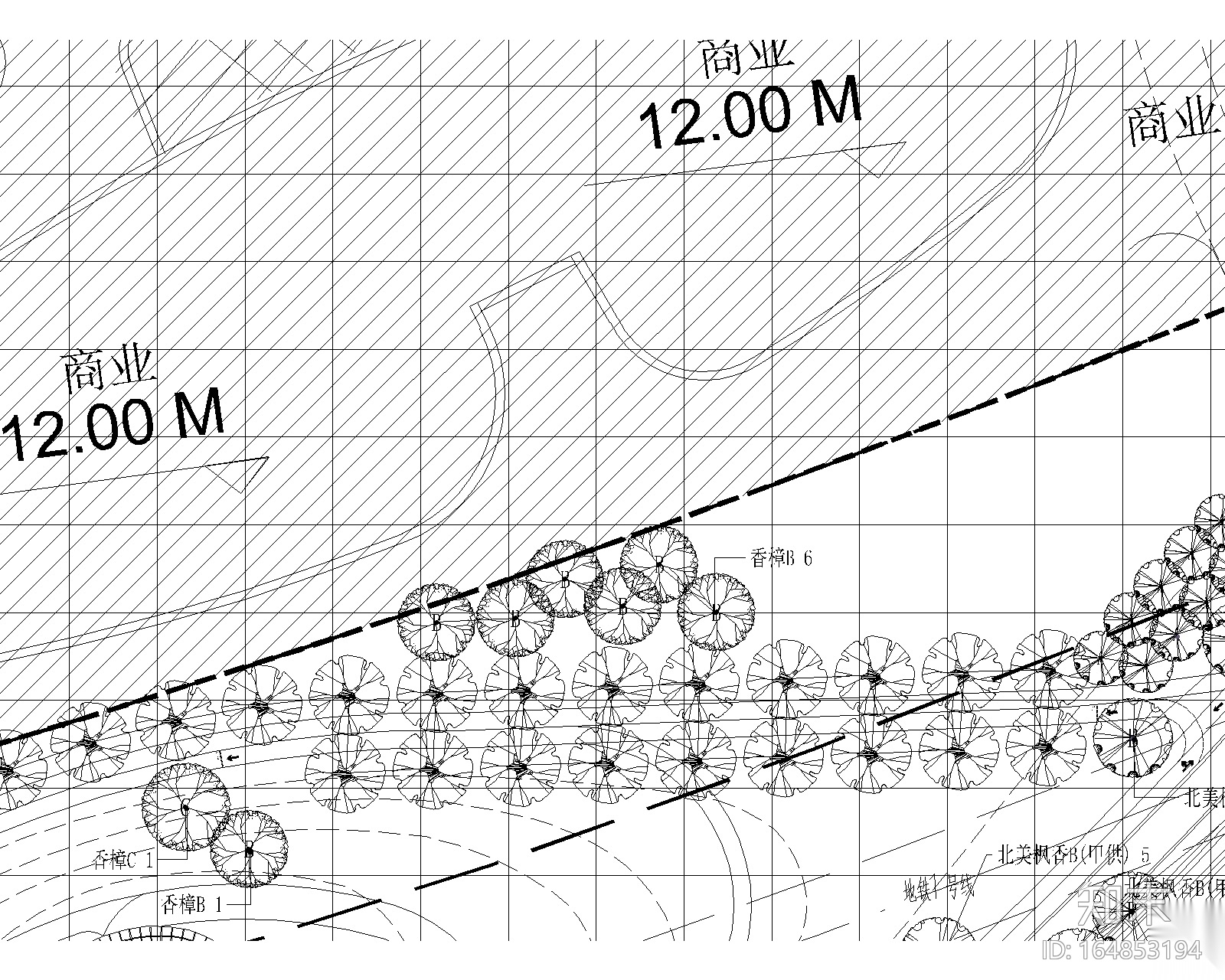 [上海]南站绿轴项目景观CAD施工图（附公园方案文本&s...cad施工图下载【ID:164853194】