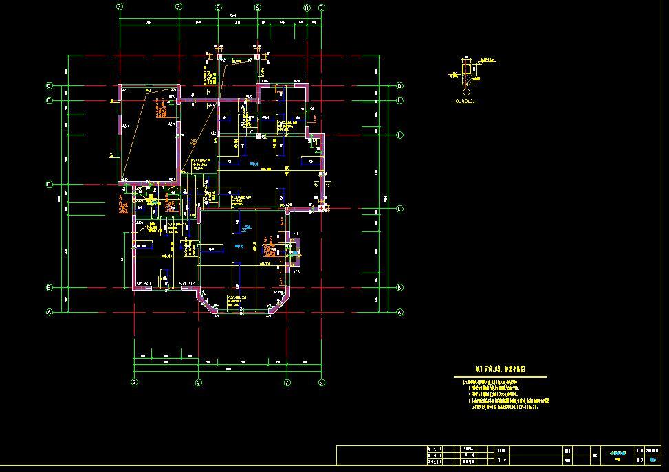 混合欧式风格别墅建筑设计施工图下载【ID:149872111】