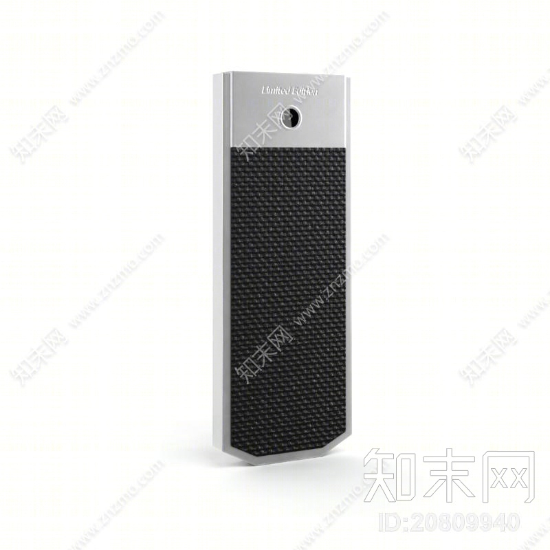 黑色手机3D模型下载【ID:20809940】