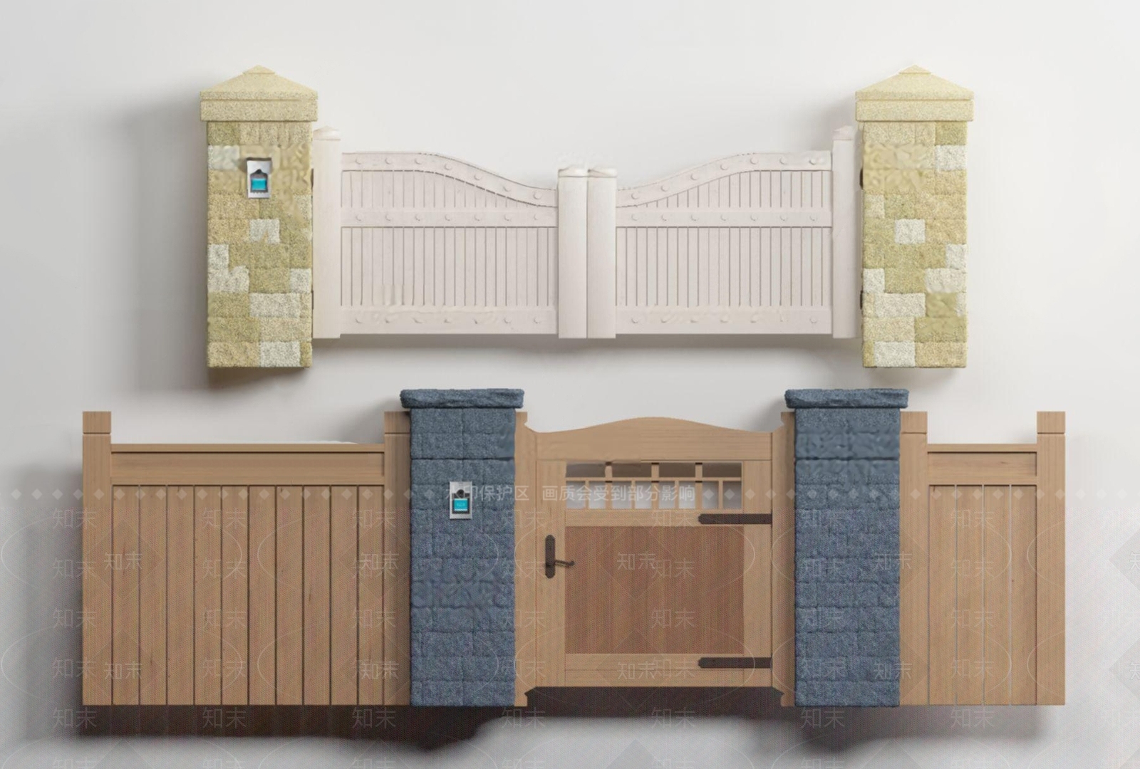 欧式围栏门3D模型下载【ID:1108665226】