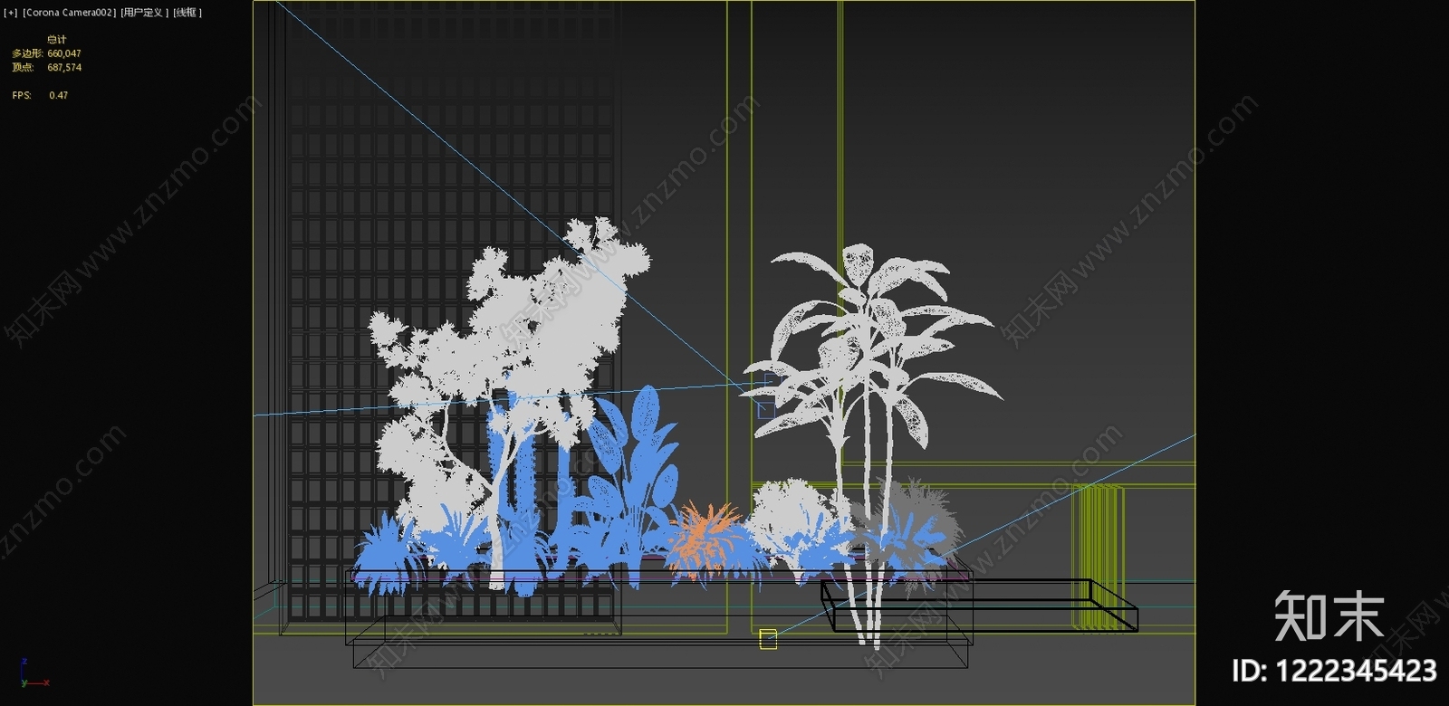 绿植墙贴图下载【ID:1222345423】