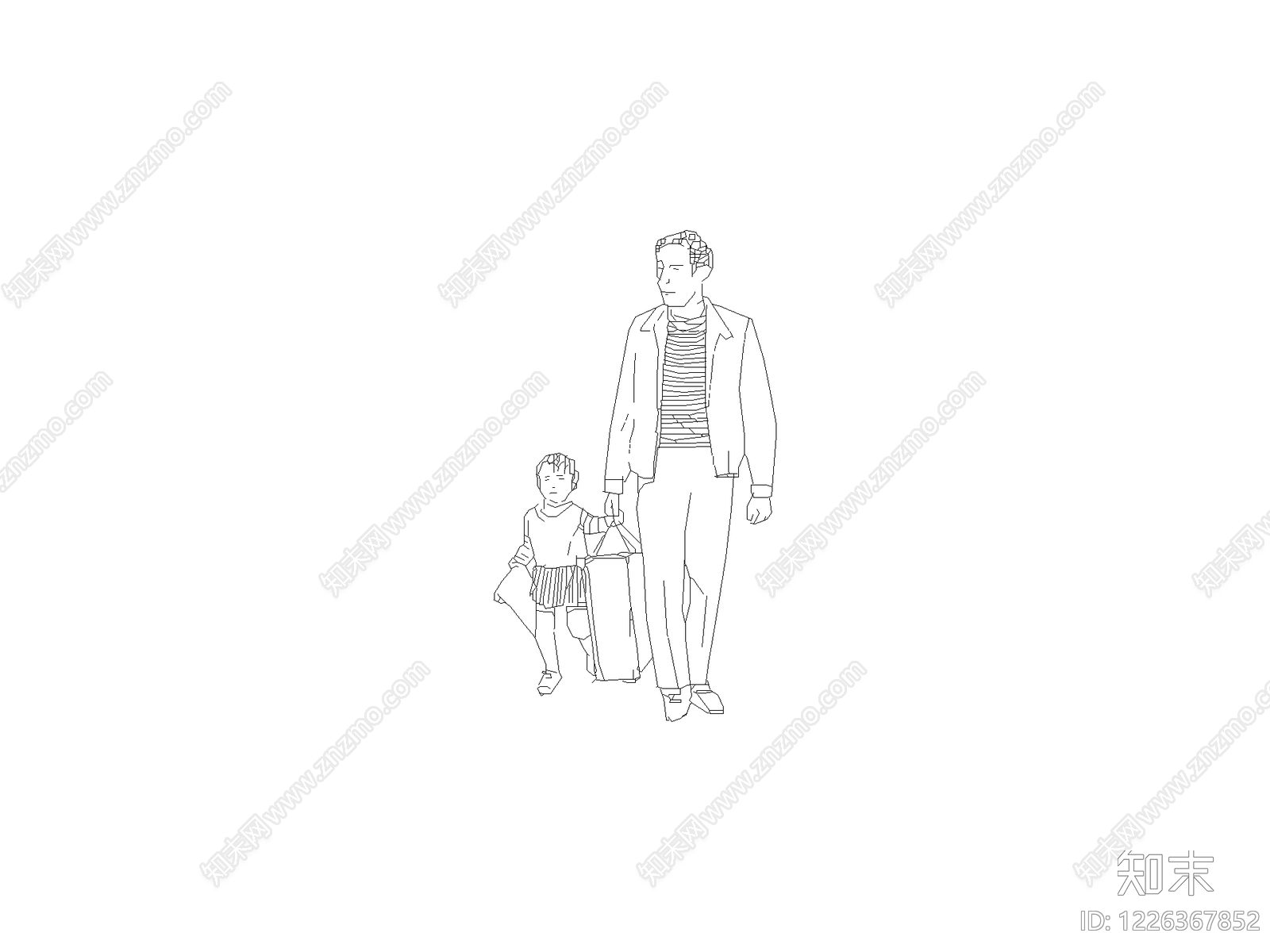 人物cad施工图下载【ID:1226367852】