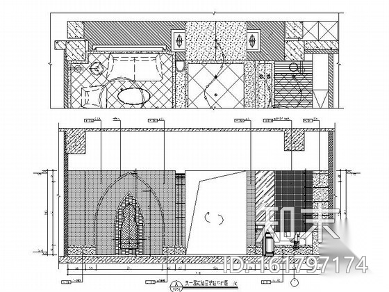 养生会所红酒雪茄室装修图cad施工图下载【ID:161797174】