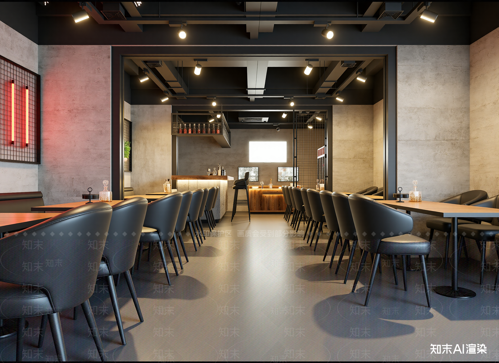 现代西餐厅3D模型下载【ID:1214069008】