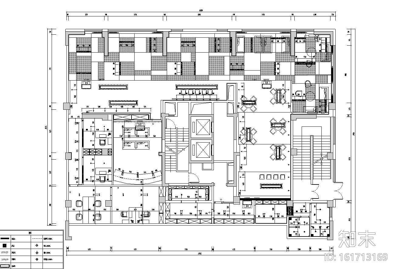 现代风格售楼处装饰施工图设计cad施工图下载【ID:161713169】