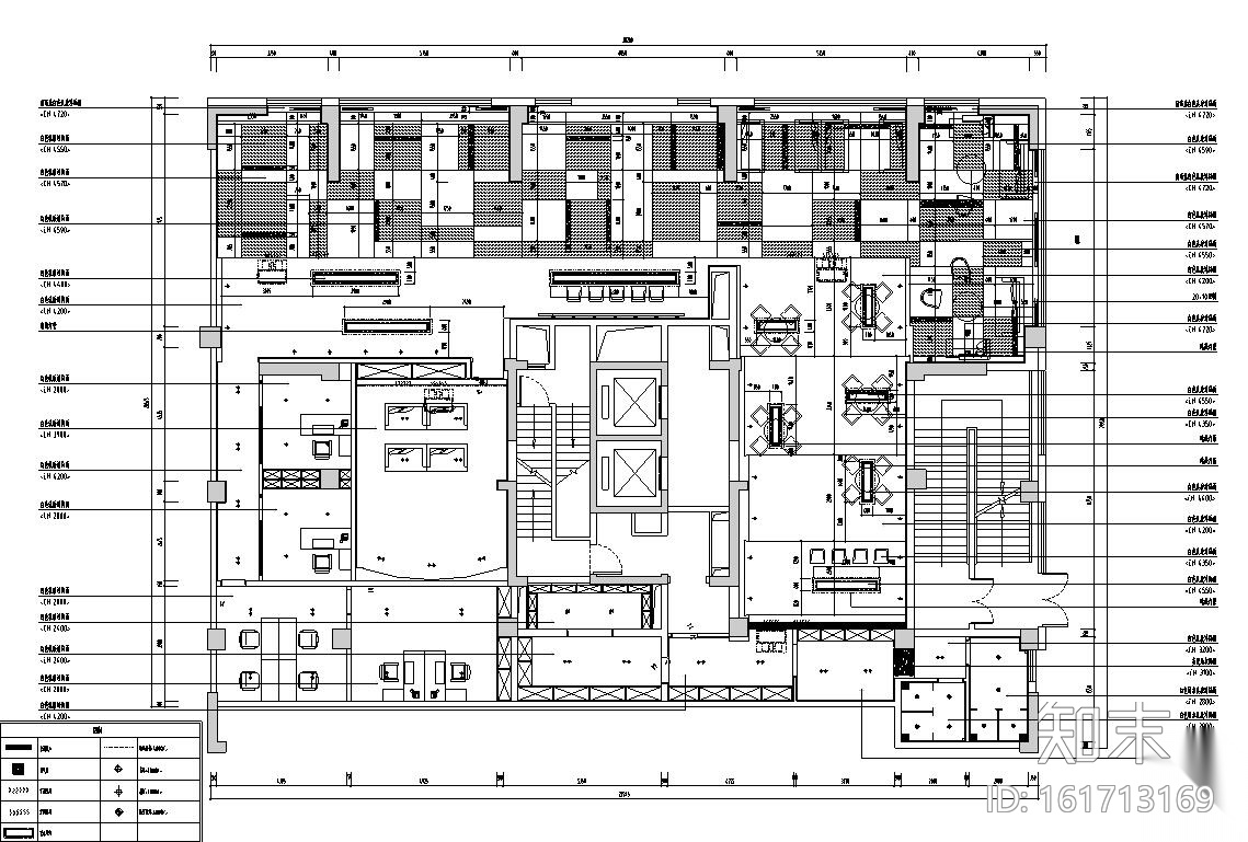 现代风格售楼处装饰施工图设计cad施工图下载【ID:161713169】