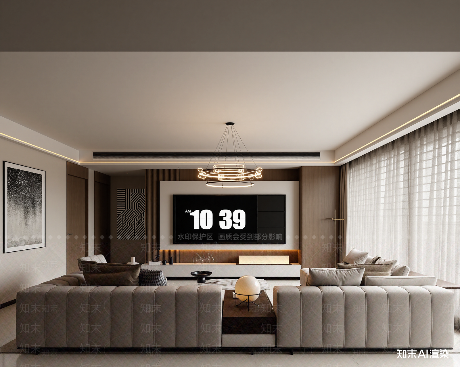 意式家居客厅3D模型下载【ID:1221507400】