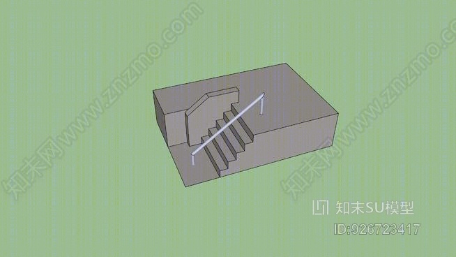 滑冰公园4级楼梯SU模型下载【ID:926723417】