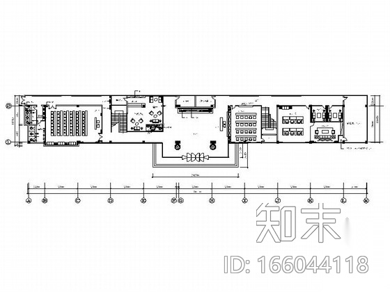 [山西]某光伏公司现代风写字楼室内装修施工图（含效果）cad施工图下载【ID:166044118】