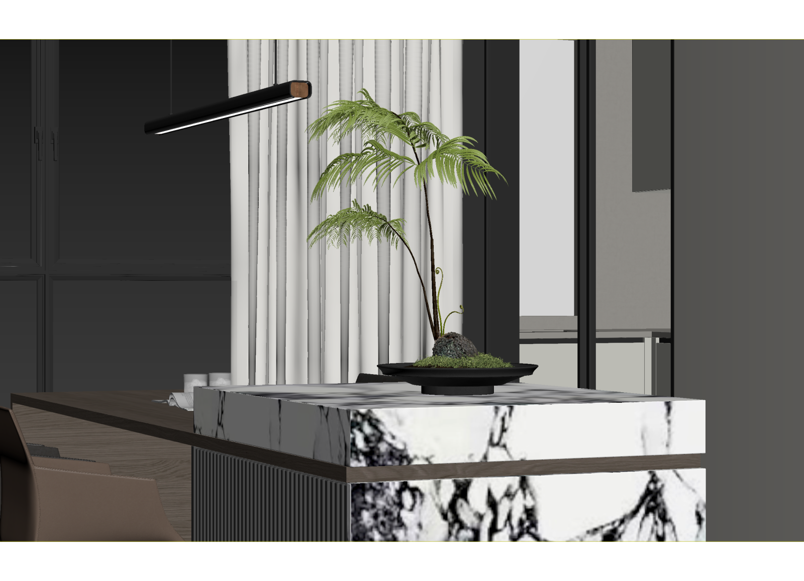 现代咖啡厅3D模型下载【ID:1214699949】