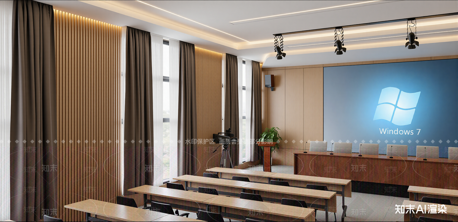 现代会议室SU模型下载【ID:1215925670】