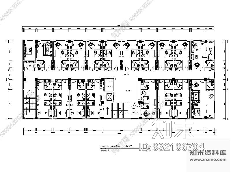 图块/节点酒店平面图cad施工图下载【ID:832186794】