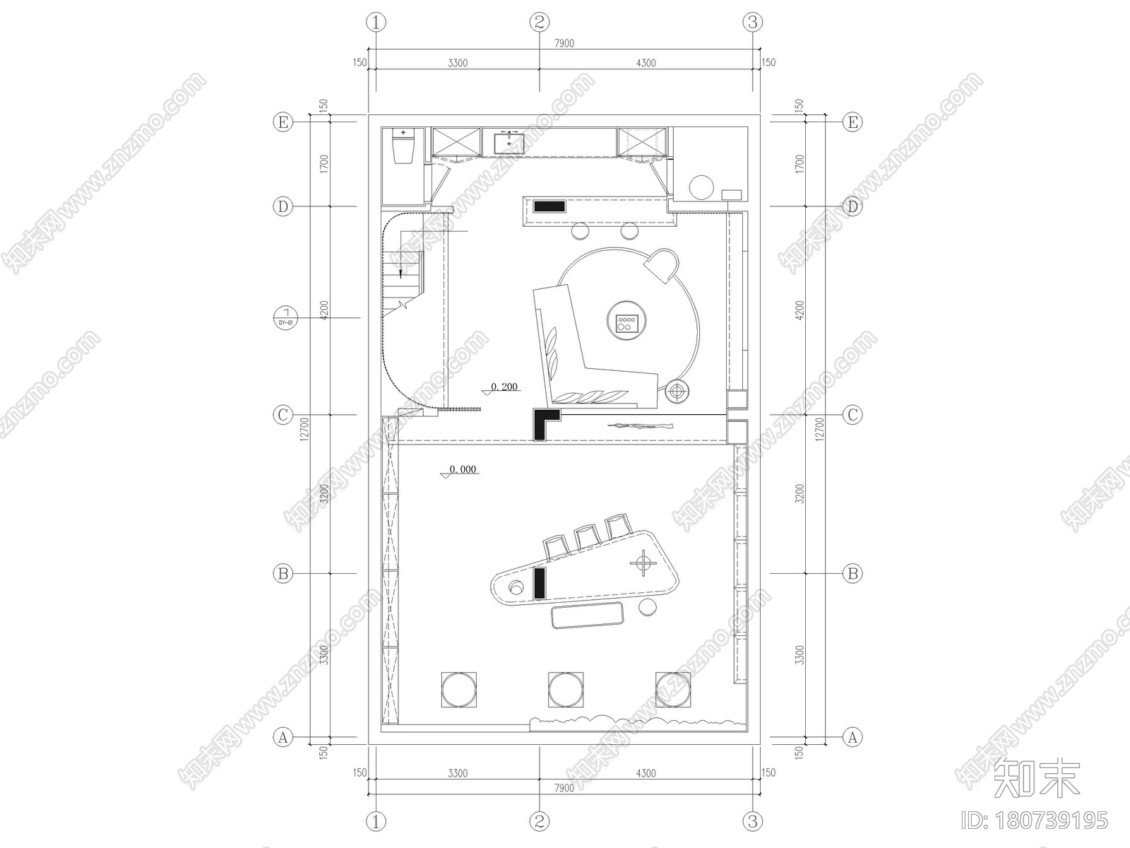 [北京]燕西书院283㎡别墅装修施工图+3D模型施工图下载【ID:180739195】