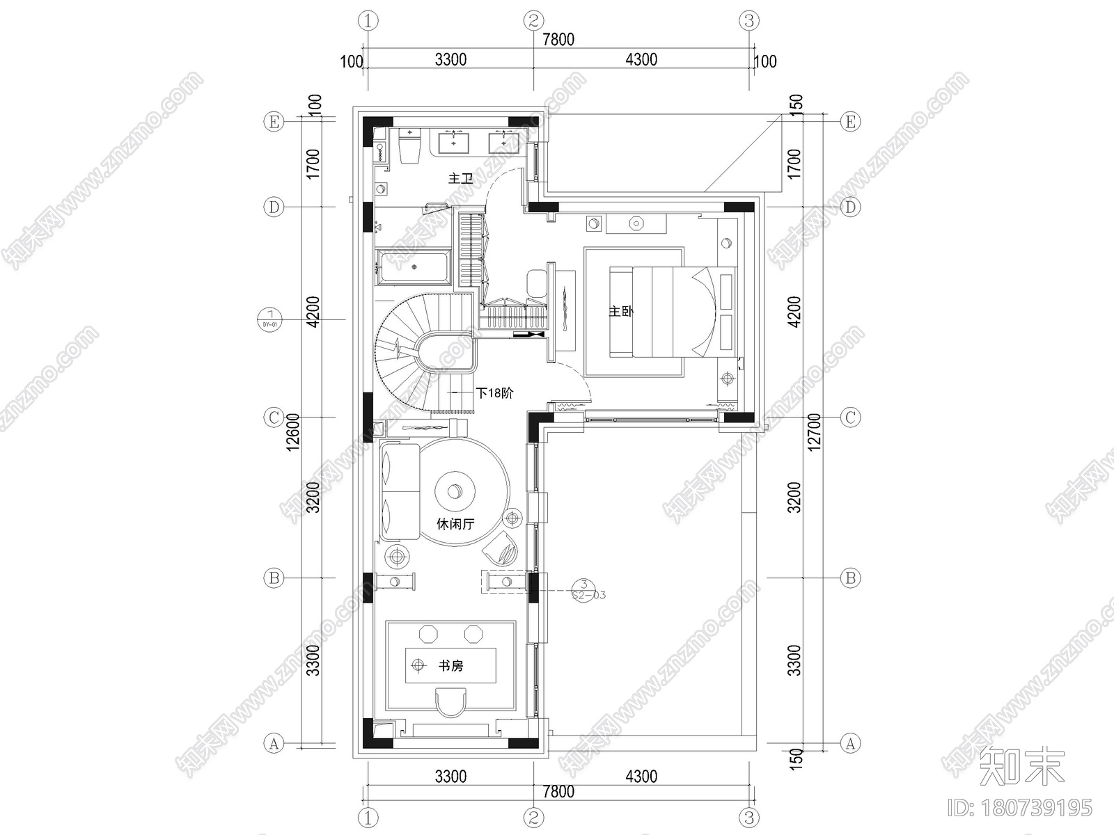 [北京]燕西书院283㎡别墅装修施工图+3D模型施工图下载【ID:180739195】