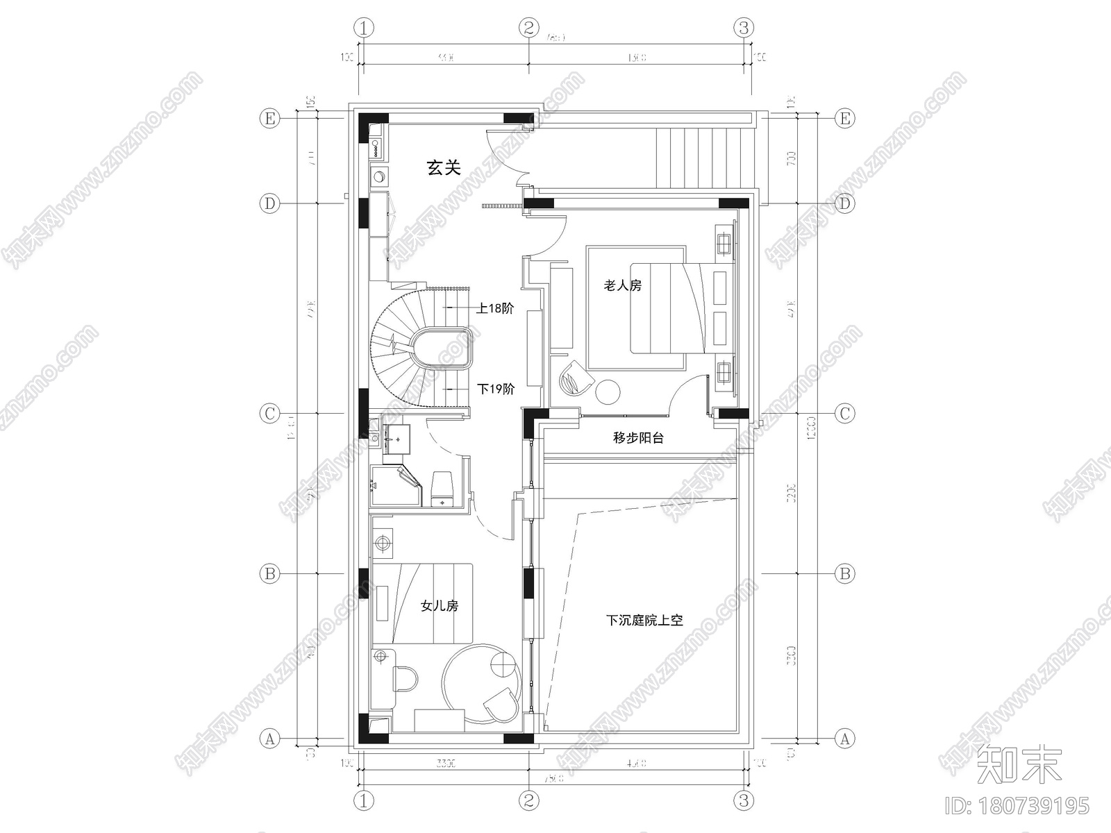 [北京]燕西书院283㎡别墅装修施工图+3D模型施工图下载【ID:180739195】