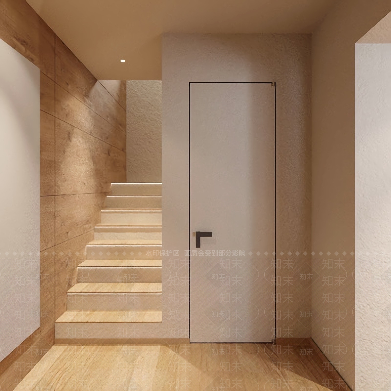 现代楼梯间3D模型下载【ID:1125907986】